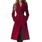 Reversible Woolen Coat for Women - Double Breasted Long Fashion Jacket - Florence Luxe