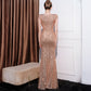 Sequined Slimming Long Dress Women - Flattering Fit for Any Occasion - Florence Luxe