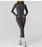 Zipper Slim Fit Yoga Suit - Three-Piece Health Sports Activewear