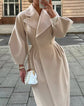 Vintage Lapel Jacket with Court Lantern Sleeves and Large Collar - Florence Luxe