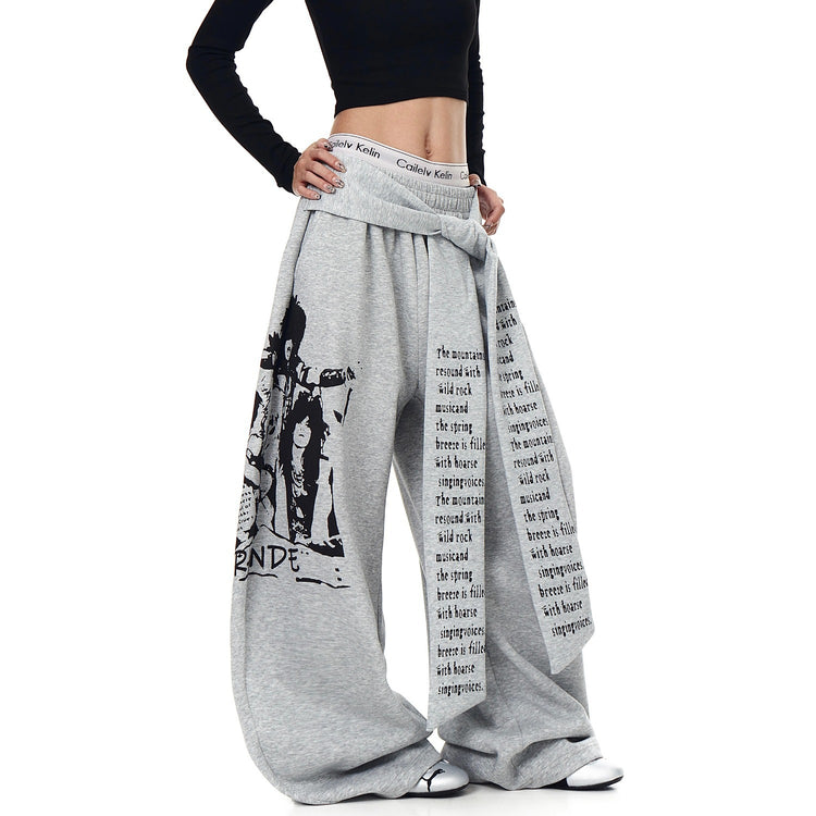 American Retro Lace Up Dress and Bandage Sweatpants Machete Collection - Florence Luxe