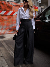 Elegant High-waist Wide-leg Jeans - Florence Luxe