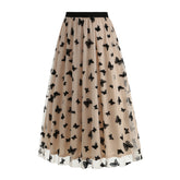 Fashion High Waist Mesh Skirt with Big Hem for Women - Florence Luxe