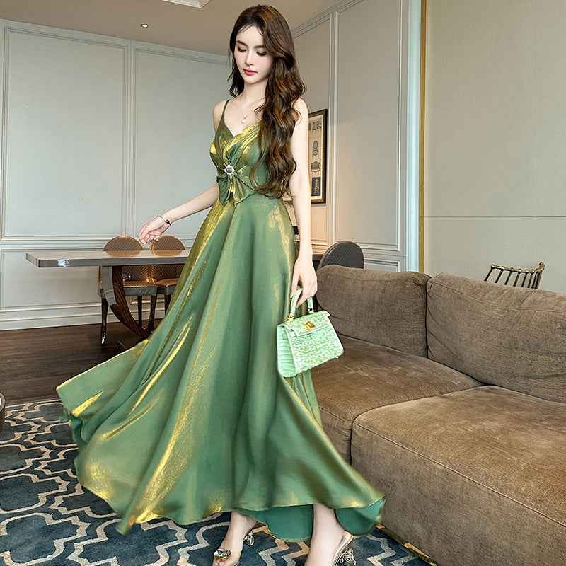 Irregular Swing Sling Dress for Women - Trendy and Versatile Style