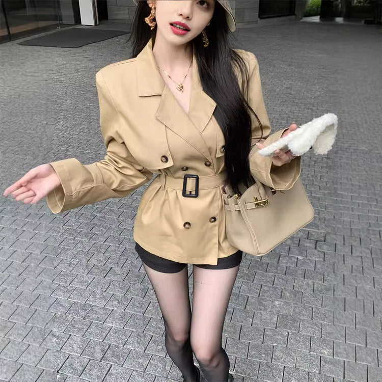 French Double Breasted Coat - Elegant French Style for Timeless Sophistication - Florence Luxe