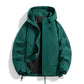 Spring And Autumn High-grade Simple Versatile Trench Coat Windproof Hood Jacket