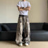 New 3D Digital Camouflage Printed Denim Trousers