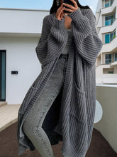 Autumn and Winter Long Knitted Cardigan for Women - Loose All-Matching Base Long-Sleeved Sweater - Florence Luxe