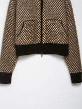 Loose Patchwork Knitting Coat For Women - Florence Luxe