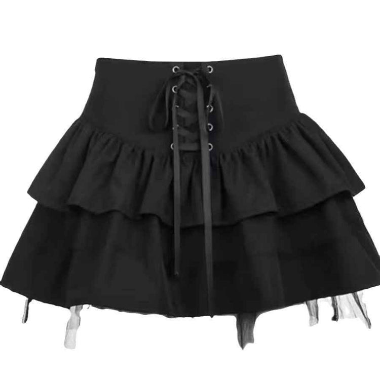 Niche Jk High Waist Mesh Skirt