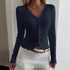 V-neck Lace Cardigan with Stitching for Women