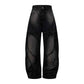 Heavy Industry Washed Wide-Leg Trousers - Old Straight Loose Fit Draggle-tail Design