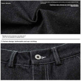 Multi-Pocket Workwear Jeans in Pleated Design with Primary Color Options