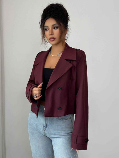 Casual Minimalist Long Sleeve Jacket Vest Coat Women