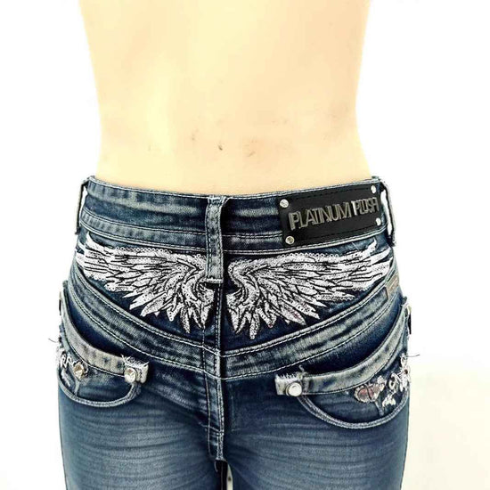 Fashion Hot Pants Embroidered Denim Shorts
