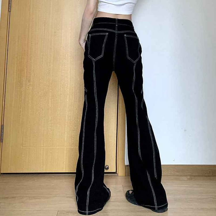 Bright Line Skinny Jeans Low Waist Draping High Slim Fit women
