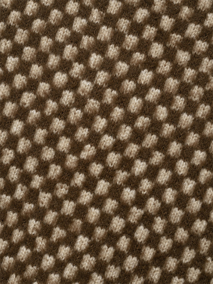 Loose Patchwork Knitting Coat For Women - Florence Luxe