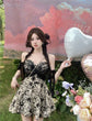 French Floral Suspender Dress - Fairy Summer Sweet Style