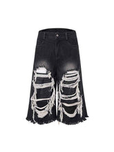Cropped Ripped Patch Pants for a Trendy Look