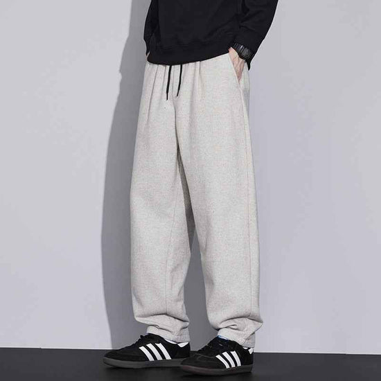 Retro Wool Tapered Pants - Stylish Mens Casual Loose Pants for Everyday Wear