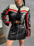 Striped Zipper Coat Women - Trendy and Stylish Outerwear for Fashionable Looks