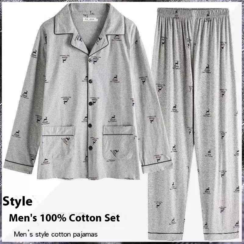 Full Cotton Thin Section Plus Size Plaid Outerwear for Comfortable Homewear