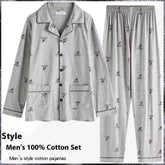 Full Cotton Thin Section Plus Size Plaid Outerwear for Comfortable Homewear