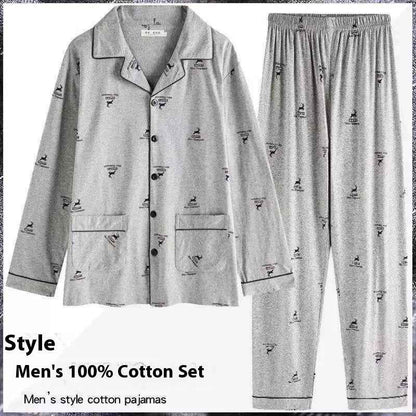 Full Cotton Thin Section Plus Size Plaid Outerwear for Comfortable Homewear