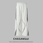 Autumn And Winter Leisure Sweatpants Loose Wide Leg Straight.