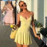 Suspender Dress for Women - Slim Ruffled Short Dresses - Florence Luxe