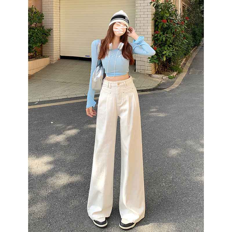 Autumn Wide Leg Jeans Women - Trendy and Comfortable Fit for Fall Fashion