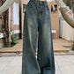 American Wide Leg Jeans - American Retro Straight Style - Florence Luxe