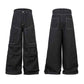 Multi-Pocket Workwear Jeans in Pleated Design with Primary Color Options