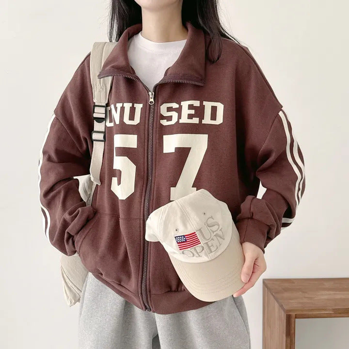 Design Sense Niche Couple Coat High Street Two Bars Raglan - Florence Luxe