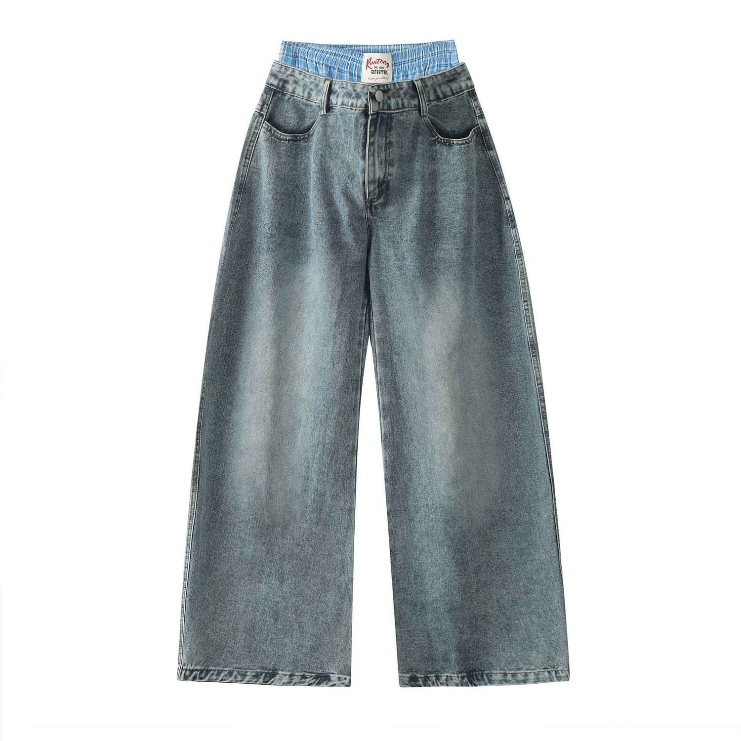 Washed Old Cotton Straight New 2024 Autumn Street Men&