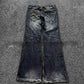 Spring and Autumn Embroidered Flared Jeans - Washed Old All-Matching Pants