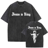Christian Vintage Washed T-shirt - Jesus Forgive Them Father Design, Perfect Christian Jesus Forgive Them T-shirt