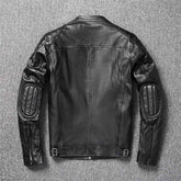 First Layer Cowhide Leather Coat Men&