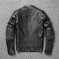 First Layer Cowhide Leather Coat Men&