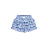 Summer Skirt Love Plaid Skirt Shorts Paired with Long Women&