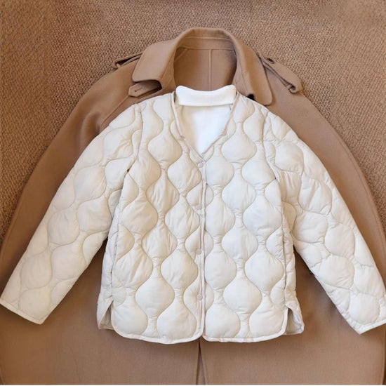 Thermal Slim Fit Lightweight Cotton Coat Jacket.