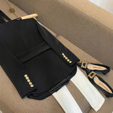 Double Breasted Elegant Slim Fit Elegant Versatile Lace-up Women&