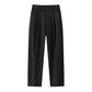 Loose Straight Black Casual Trousers Men