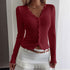 V-neck Lace Cardigan with Stitching for Women