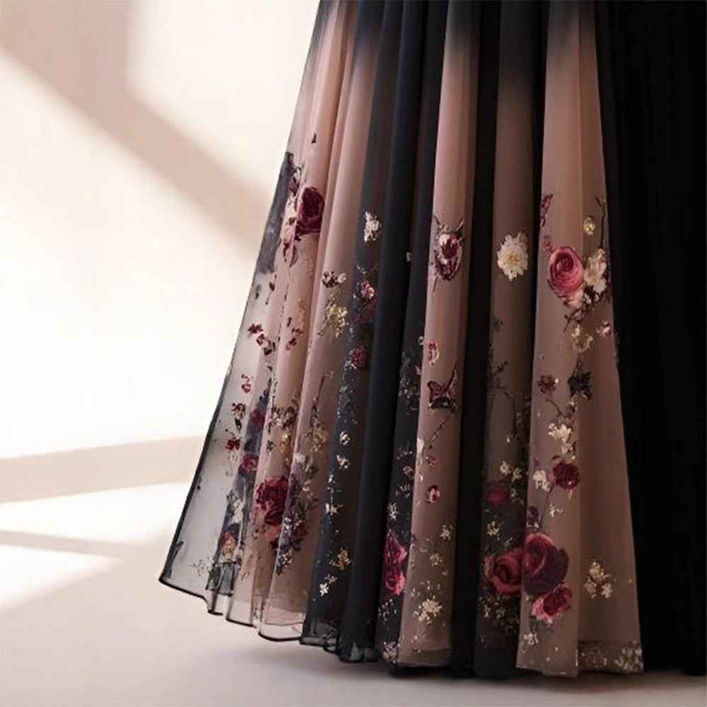 Flab Hiding Printed Skirt for Women - Gentle and Sweet Design