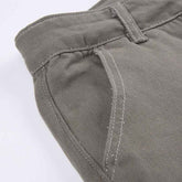 Multi-Pocket Gray Straight Loose Jeans for Women - Slim Look and Comfort