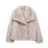 Winter Plush Coat for Women - Fashion Thicken Lapel Outwear Casual Long Sleeve Tops - Florence Luxe