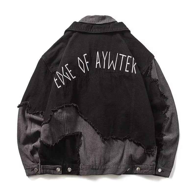 Black Sequin Sheer Open-Front Shirt - Hong Kong Style Loose Men’s Coat with Oversized Silhouette for Stylish Layering