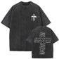 Christian Vintage Washed T-shirt - Jesus Forgive Them Father Design, Perfect Christian Jesus Forgive Them T-shirt