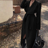 Casual Oversized Cardigan with Large Lapel for a Slimming Fit - Florence Luxe